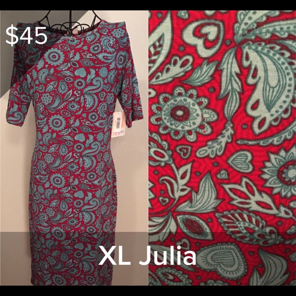 LulaRoe XL Julia. Never worn, with tags!